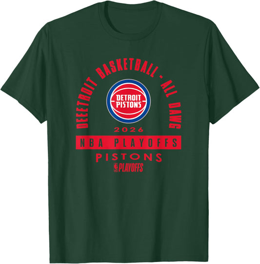 NBA 2026 Playoffs Mantra Pistons Over The Rainbow T-Shirt - T-Shirt | Forest