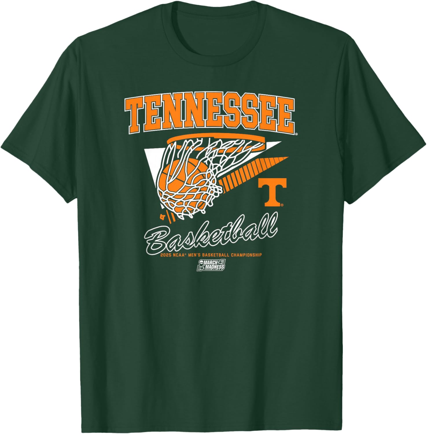 Tennessee Volunteers Basketball: 2025 March Madness NCAA T-Shirt - T-Shirt | Forest