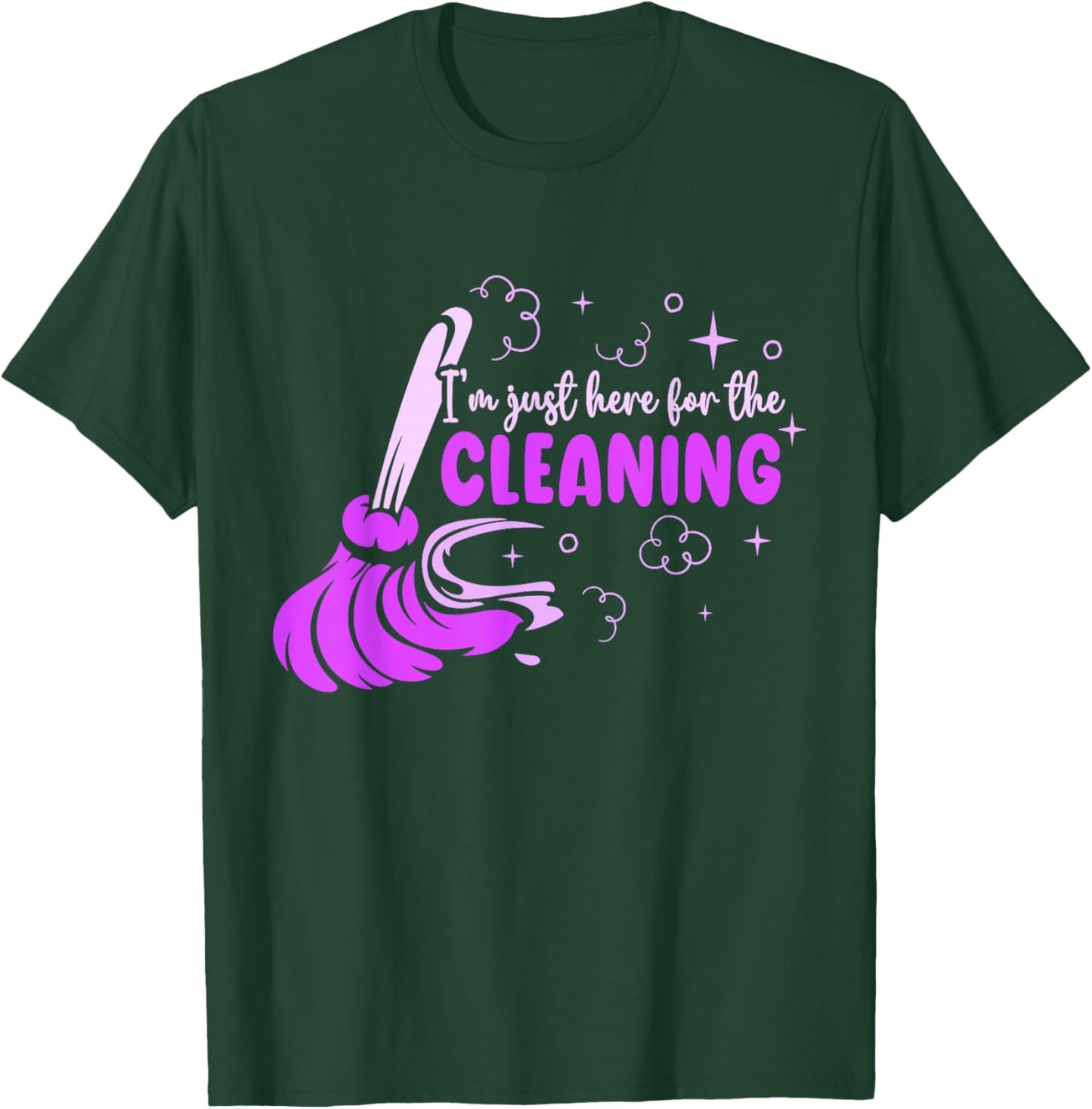 Housekeeping Manager Housekeeper Gift , Women's Adults, Black, Small, Short Sleeve, , , Letter Print, Household, Modern, Casual, All Seasons, Vacuum Cleaner Theme T-Shirt - T-Shirt | Forest