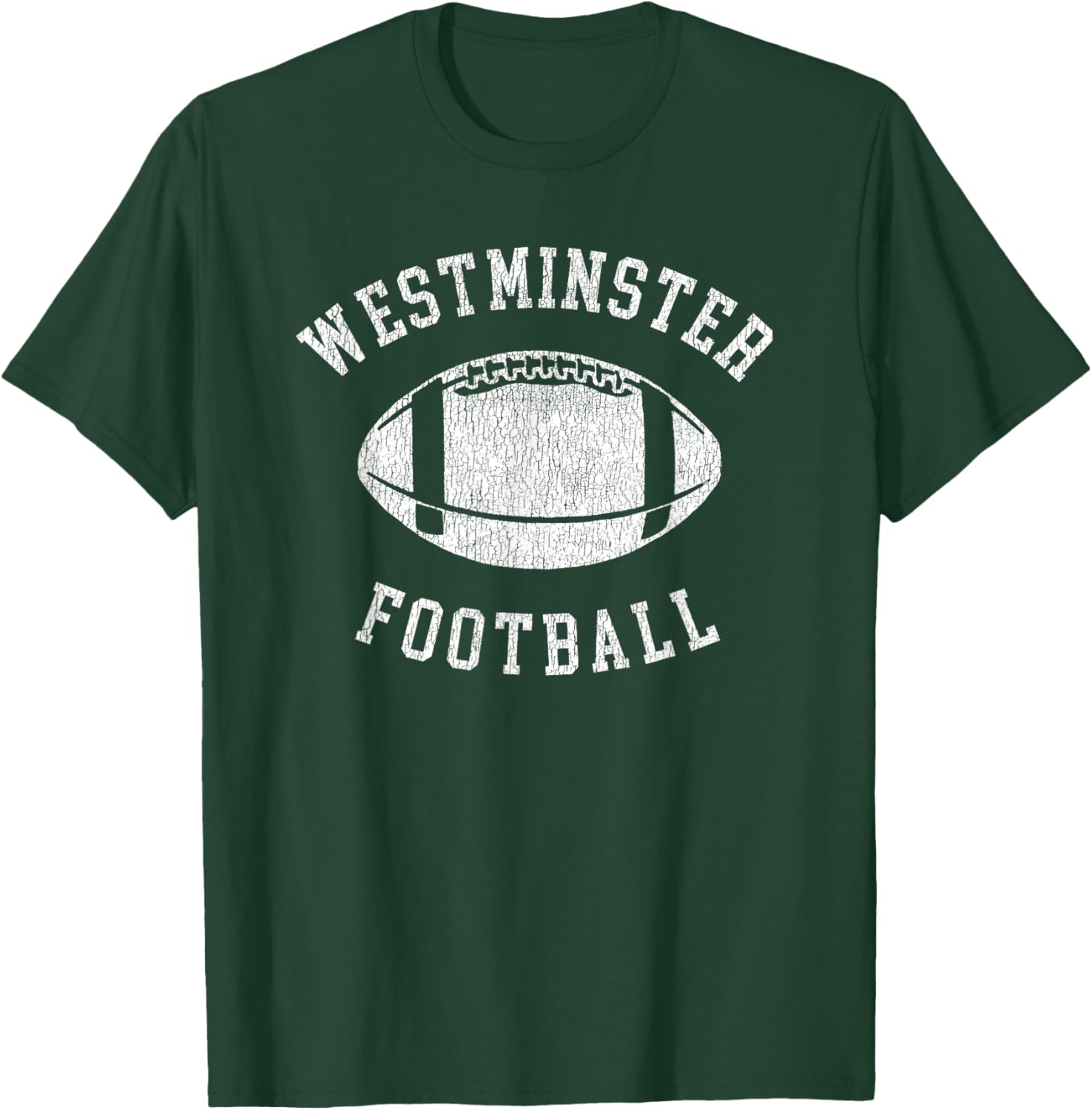 Westminster Football Distressed Vintage 80's Throwback T-Shirt - T-Shirt | Forest
