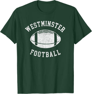 Westminster Football Distressed Vintage 80's Throwback T-Shirt - T-Shirt | Forest