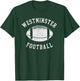 Westminster Football Distressed Vintage 80's Throwback T-Shirt - T-Shirt | Forest