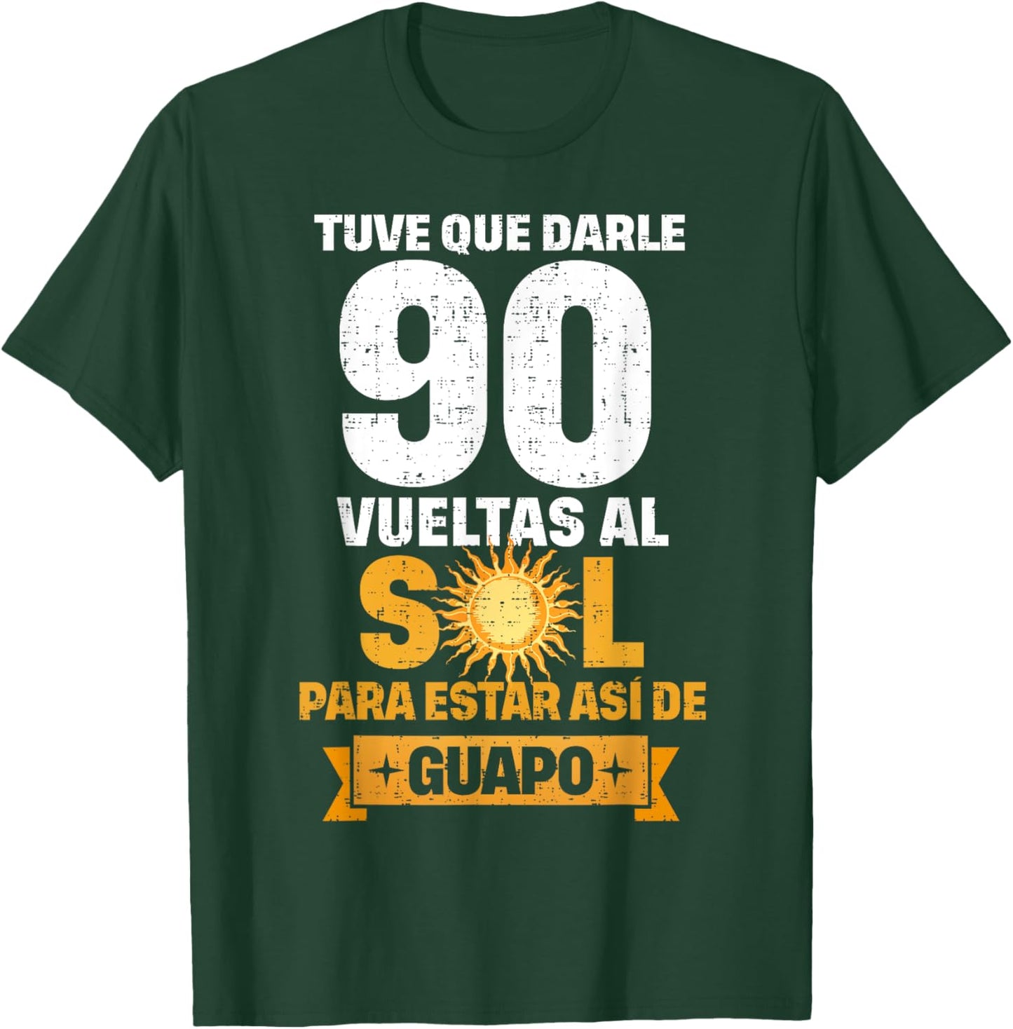 90th Birthday gift in Spanish Regalo cumpleanos 90 T-Shirt - T-Shirt | Forest