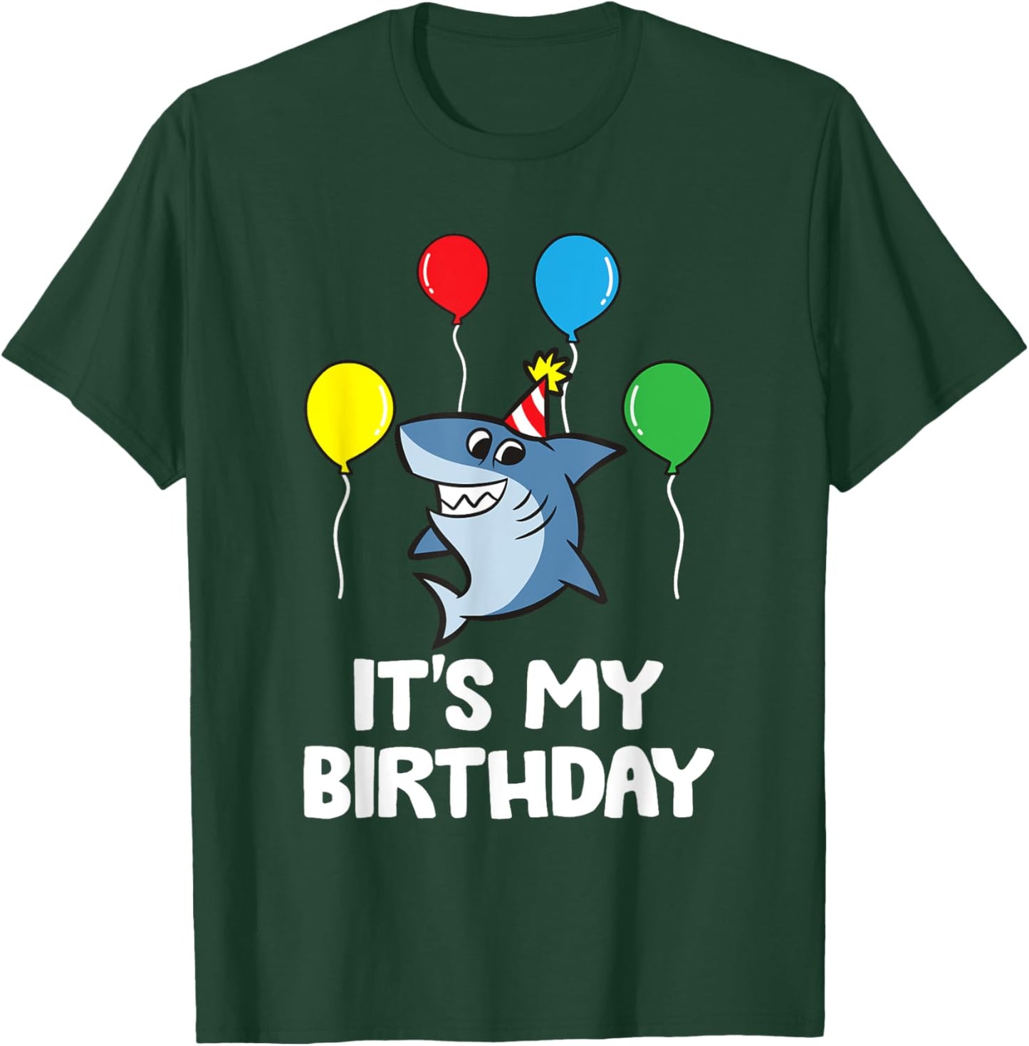 Shark It's My Birthday T-Shirt - T-Shirt | Forest