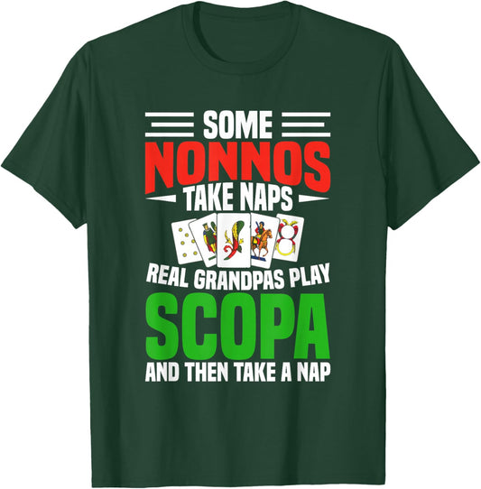 Scopa Card Game Lover | Italian Classic Game T-Shirt - T-Shirt | Forest