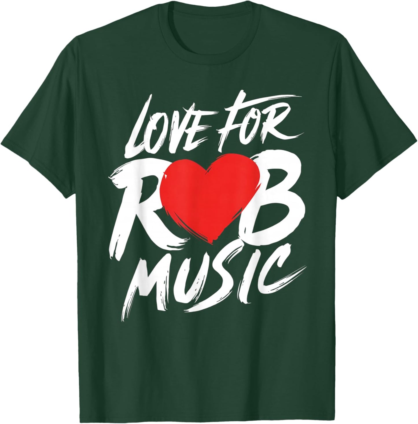 I Love Heart R&B Music I Love R&B Retro Music Fan T-Shirt - T-Shirt | Forest