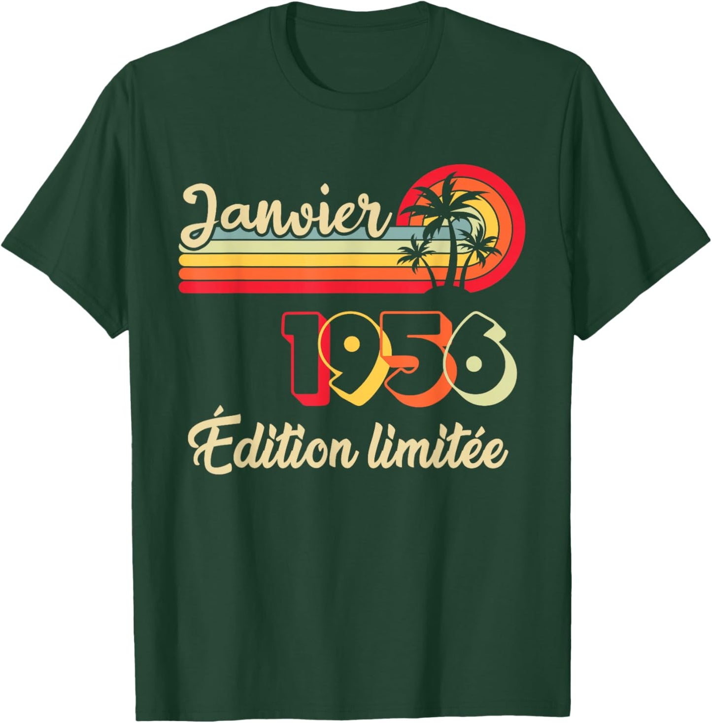 January 1956 70 Years Birthday Gift Man January 1956 T-Shirt - T-Shirt | Forest