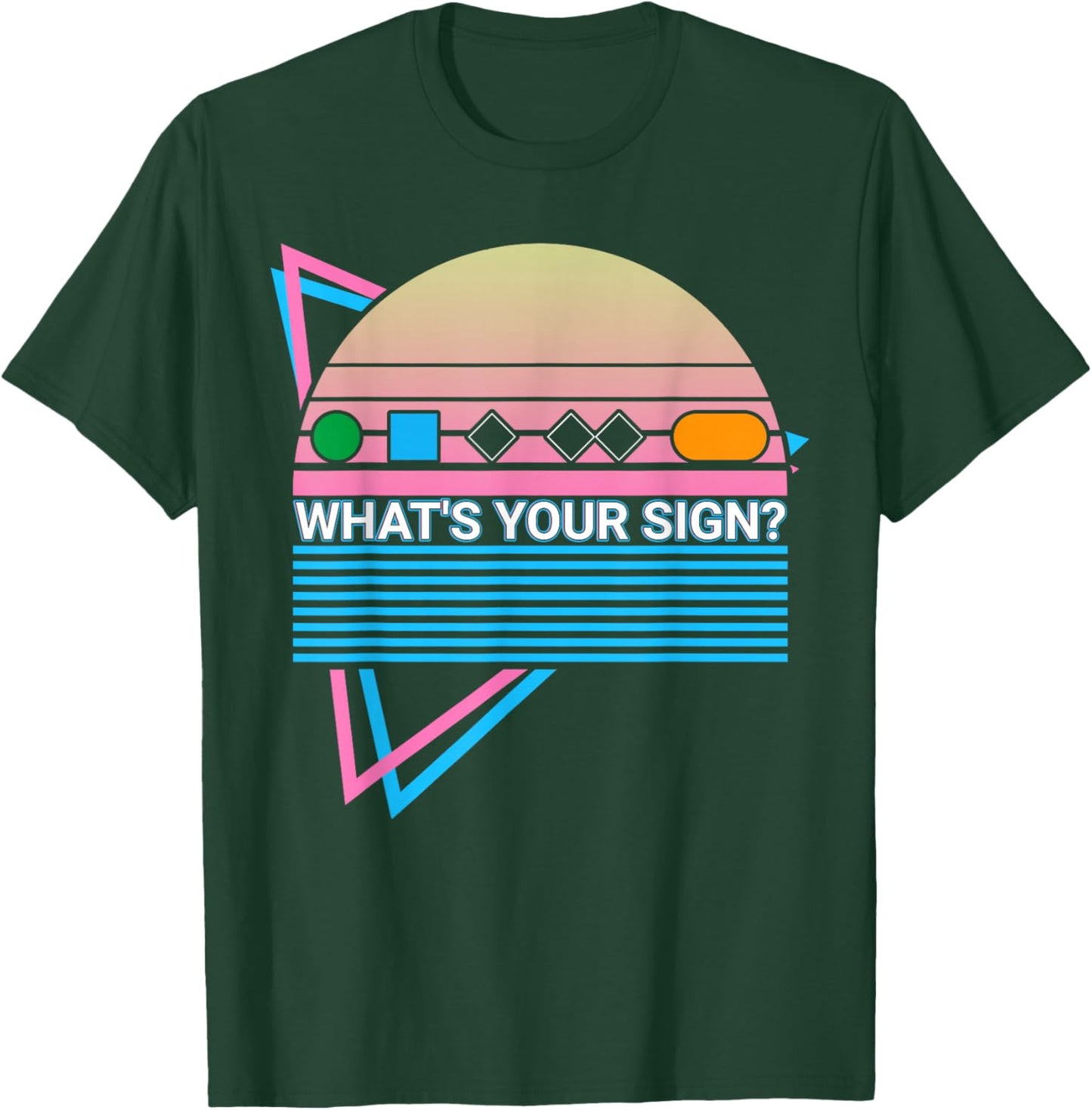 Skiing Ski Retro What's Your Sign? T-Shirt - T-Shirt | Forest