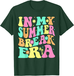 In My Summer Break Era Last Day of School Teacher Summer T-Shirt - T-Shirt | Forest