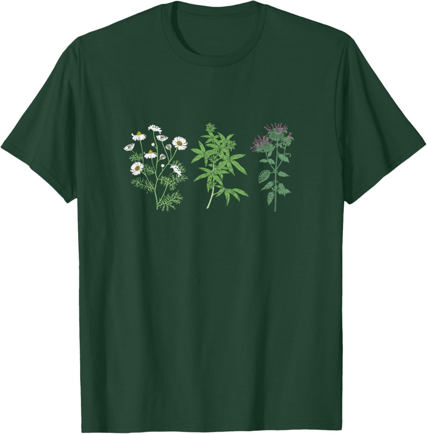 Vintage Botanical Beautiful Flower Lover Pun Gardener T-Shirt - T-Shirt | Forest