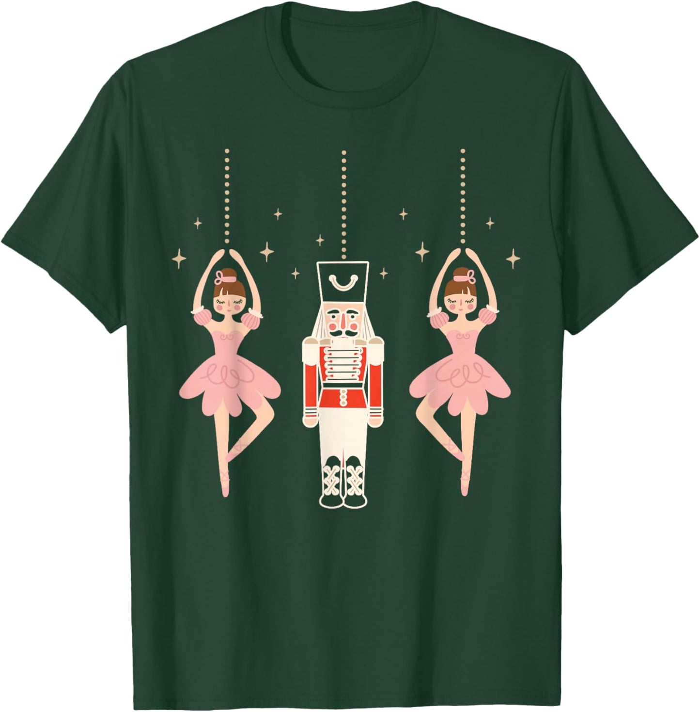 Christmas Nutcracker Squad Ballet Dance Women Kids Girls T-Shirt - T-Shirt | Forest