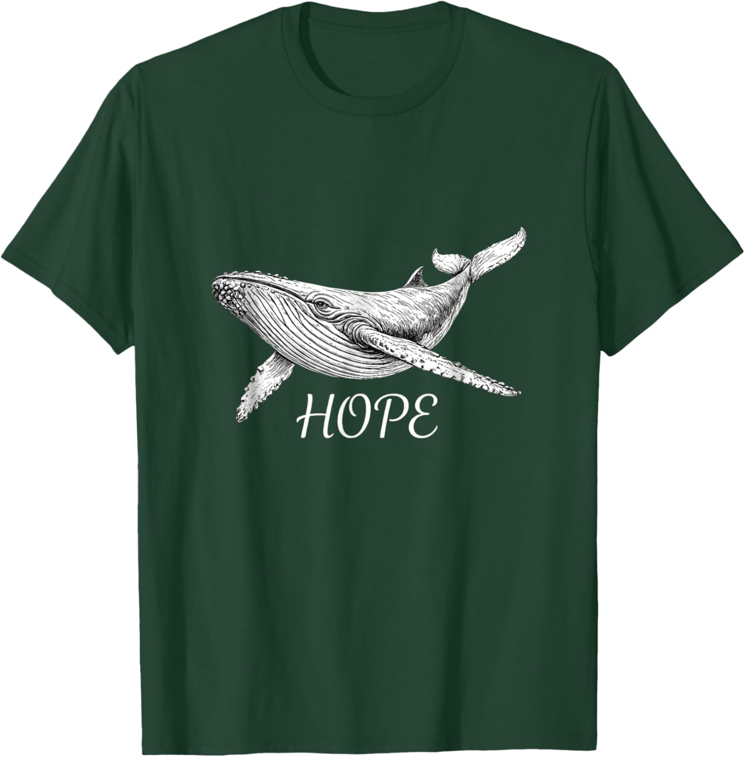 Buckelwal Hope Design Walrettung Ostsee T-Shirt - T-Shirt | Forest