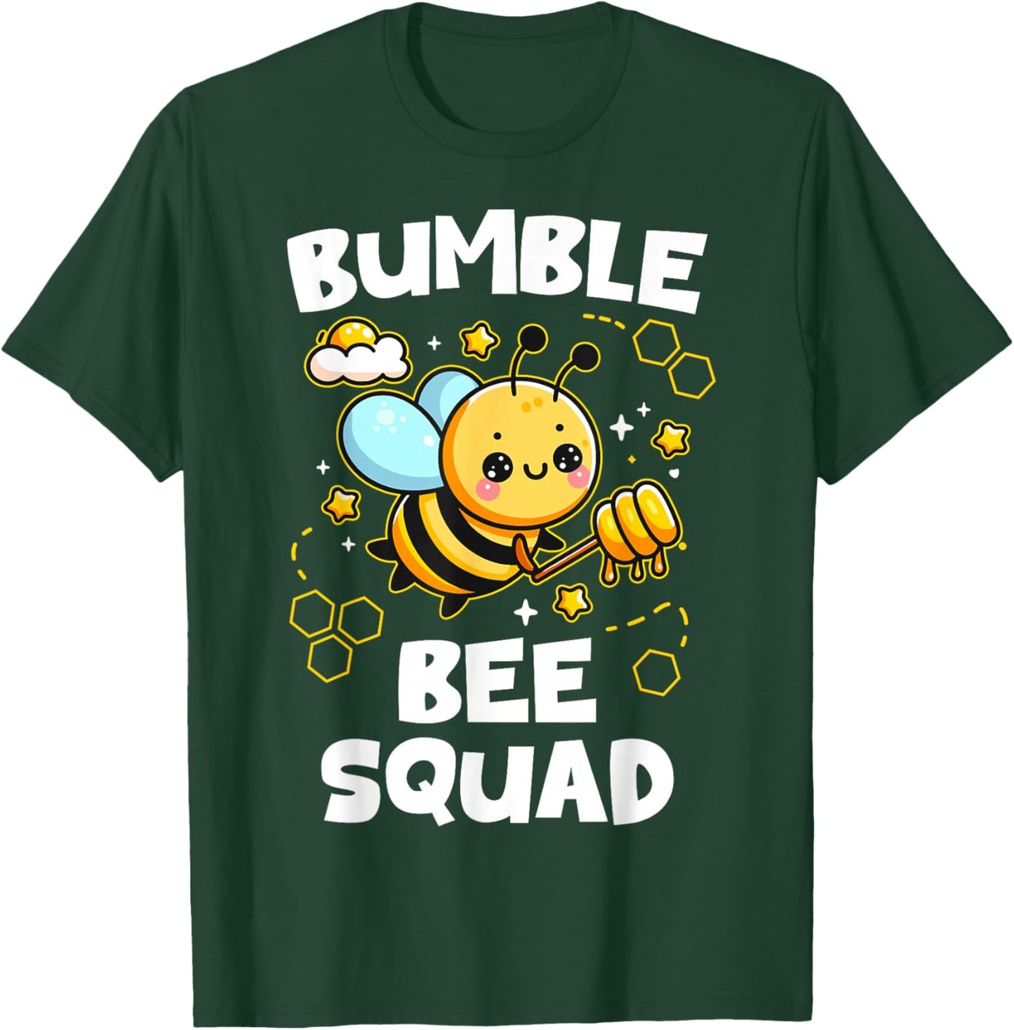 Bumble Bee Squad Honey Bumblebee Teacher Team Group T-Shirt - T-Shirt | Forest