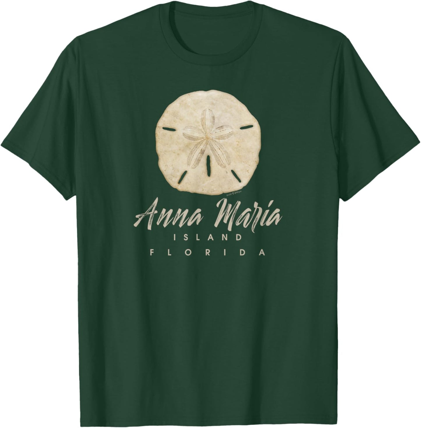 Anna Maria Island, Florida Shelling Gift Souvenir SandDollar T-Shirt - T-Shirt | Forest