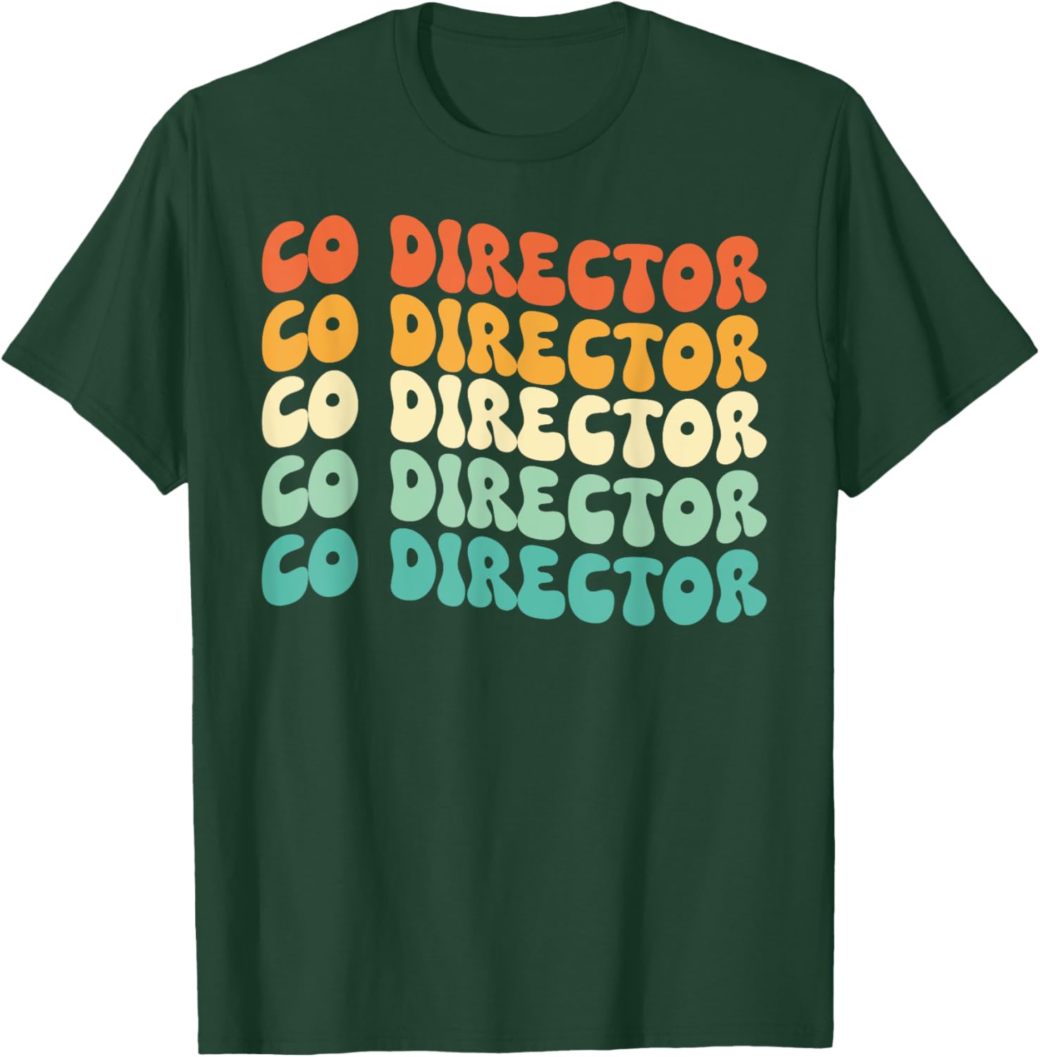 Groovy Co Director Job Title T-Shirt - T-Shirt | Forest