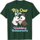 It's Our 10th Wedding Anniversary Panda Couple Husband Wife T-Shirt - T-Shirt | Forest