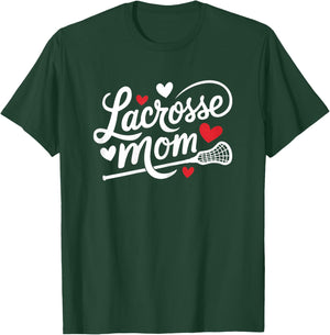 Lacrosse Mom Cute Lacrosse Player Mother Women's T-Shirt - T-Shirt | Forest