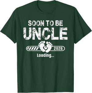 Soon to be Uncle est. 2026 Baby For New Uncle T-Shirt - T-Shirt | Forest