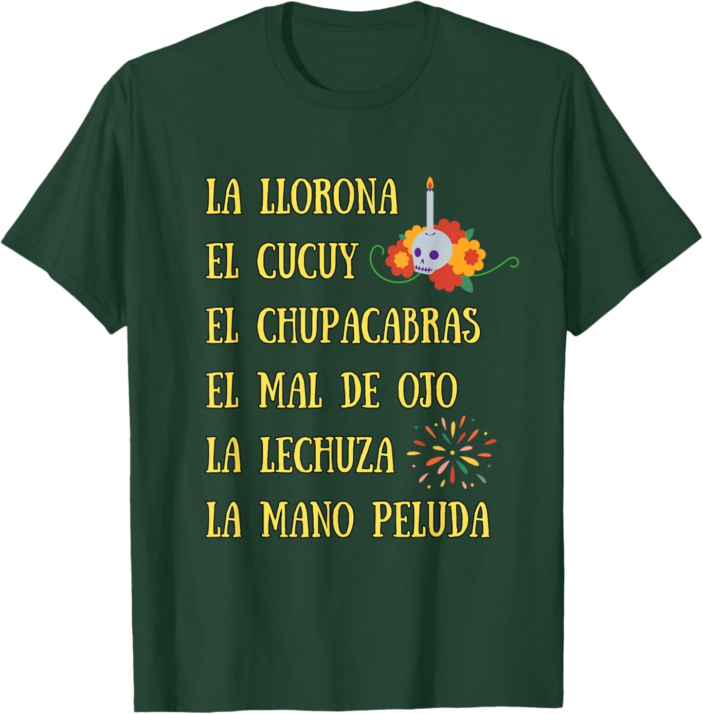 La Llorona and all Scary Spanish Mexican Halloween T-Shirt - T-Shirt | Forest