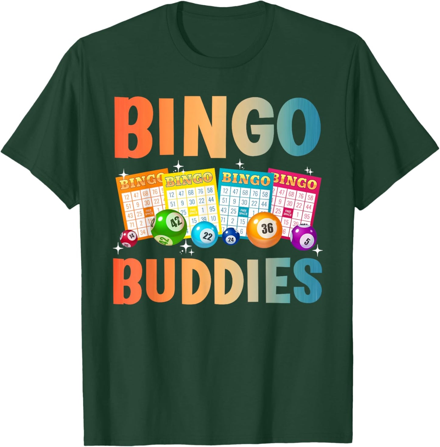 Bingo Buddies Design Women Bingo Lover Bingo Player T-Shirt - T-Shirt | Forest