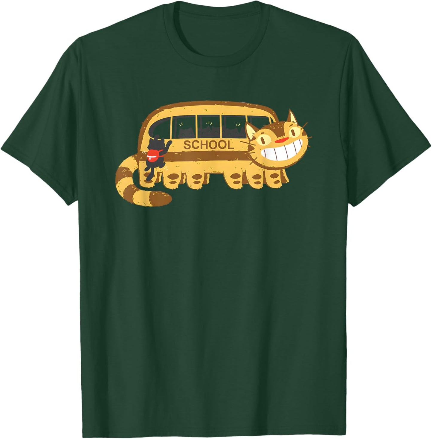 Cats In A Catbus Headed To School Schoolcatbus T-Shirt - T-Shirt | Forest