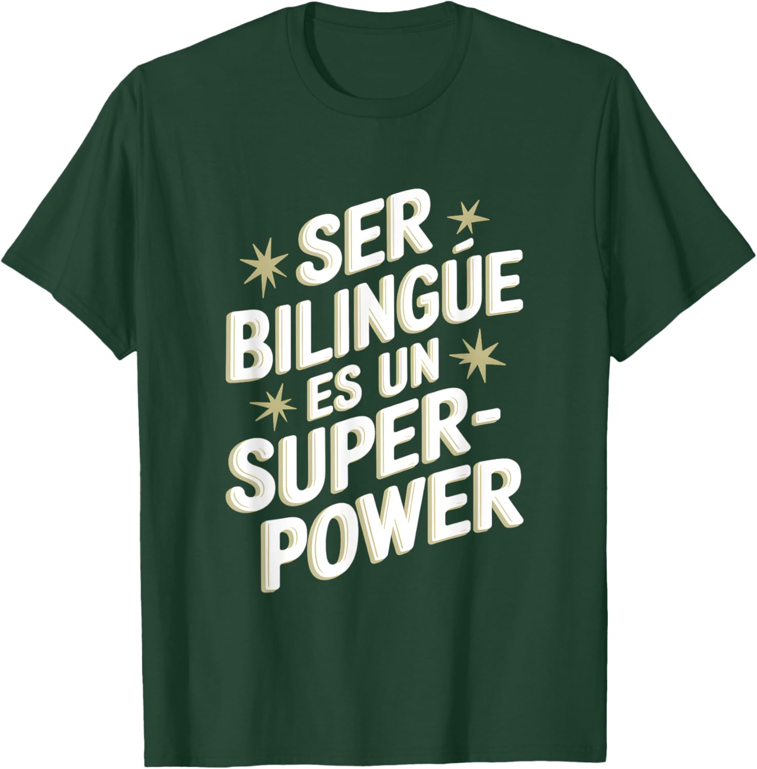 Ser Bilingue Es Un Superpoder Bilingual Spanish Teacher T-Shirt - T-Shirt | Forest