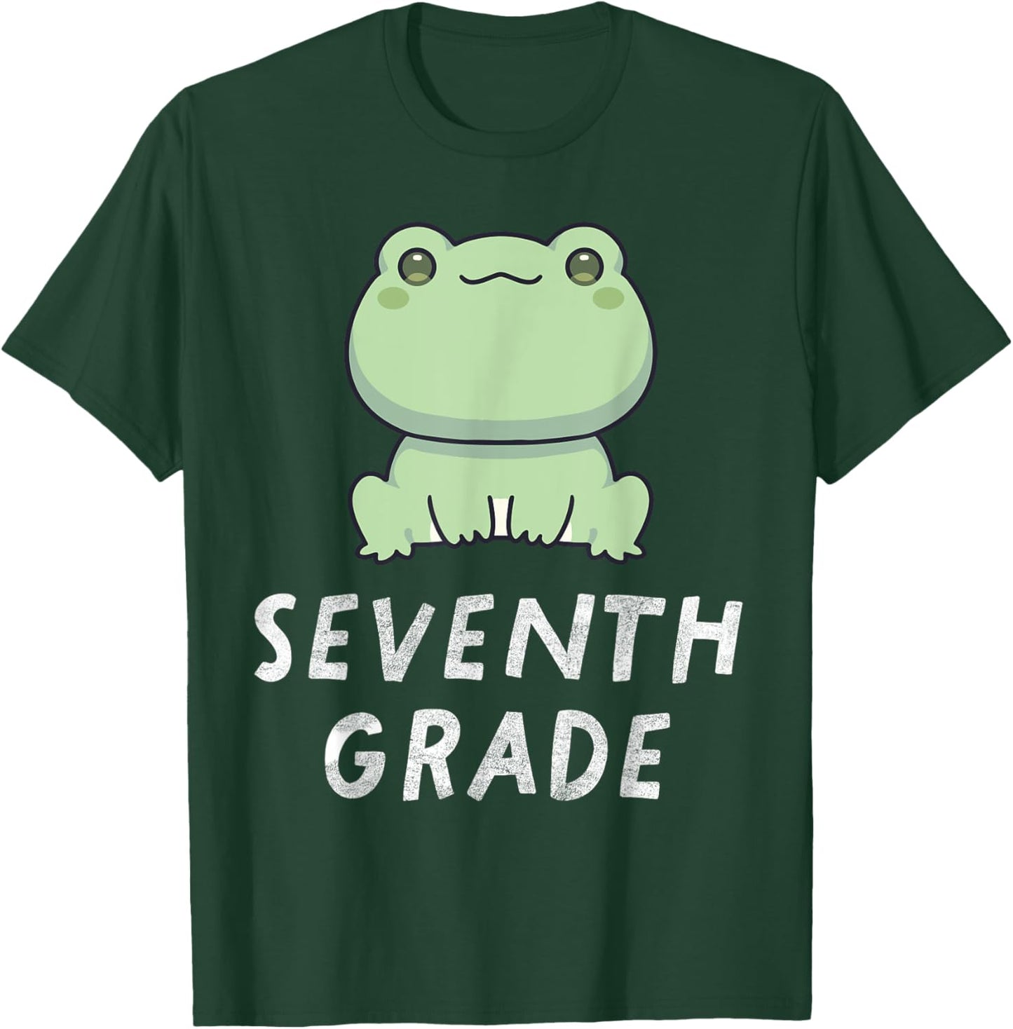 7th Grade Frog Back To School Student Teacher T-Shirt - T-Shirt | Forest