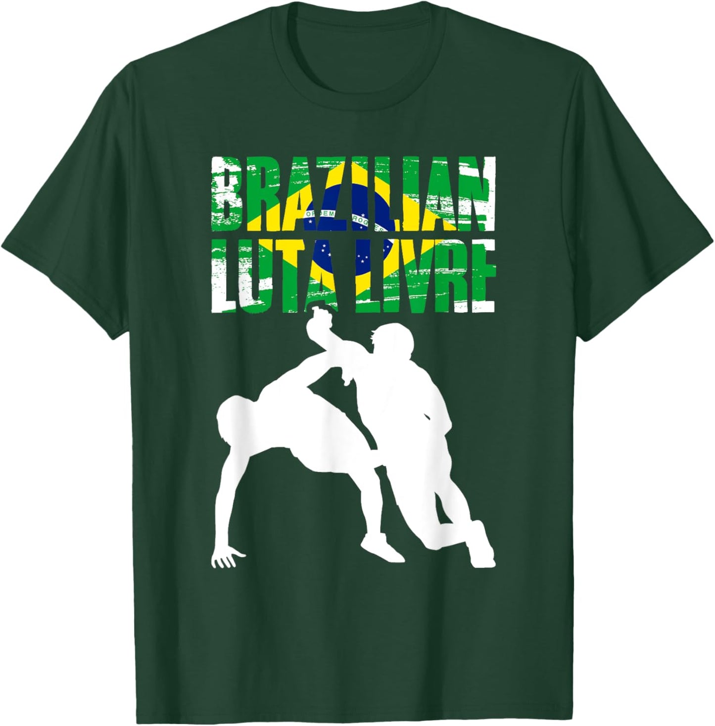 Luta Livre Awesome Brazilian Martial Arts Freestsyle Fighter T-Shirt - T-Shirt | Forest