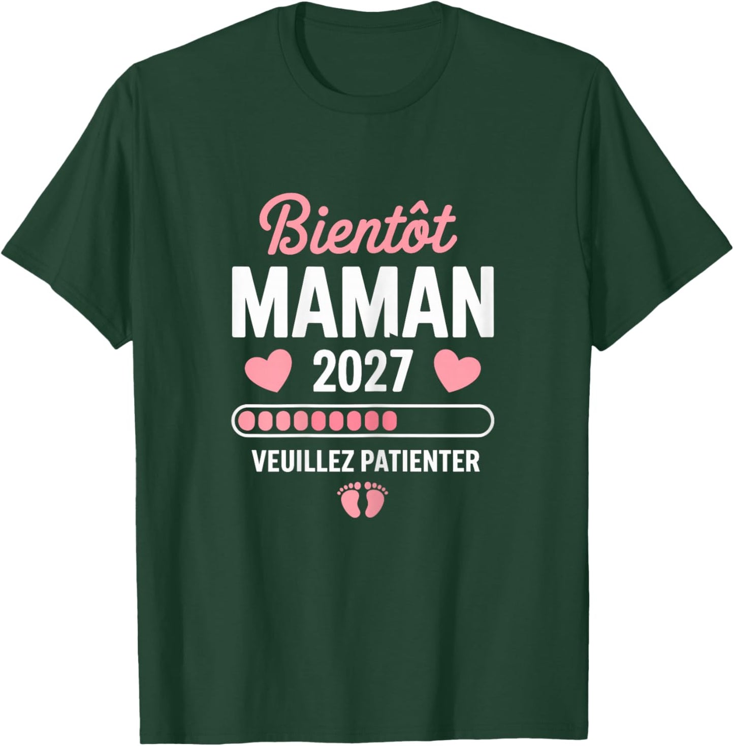 Femme Future Maman 2027 Bientot Maman 2027 T-Shirt - T-Shirt | Forest