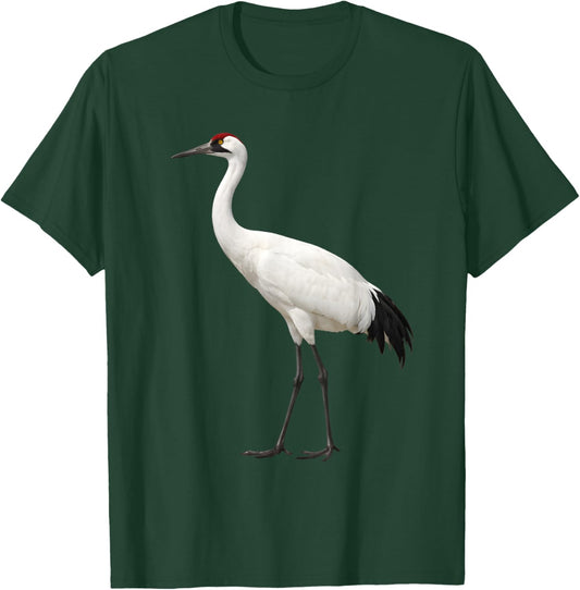 Whooping Crane Bird T-Shirt - T-Shirt | Forest