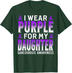 Support Sarcoidosis Awareness Items Gifts Purple Sarcoidosis T-Shirt - T-Shirt | Forest