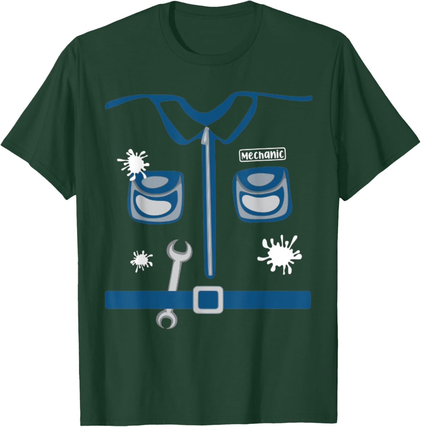 Future Mechanic Costume Halloween Workshop Career Day Kids T-Shirt - T-Shirt | Forest