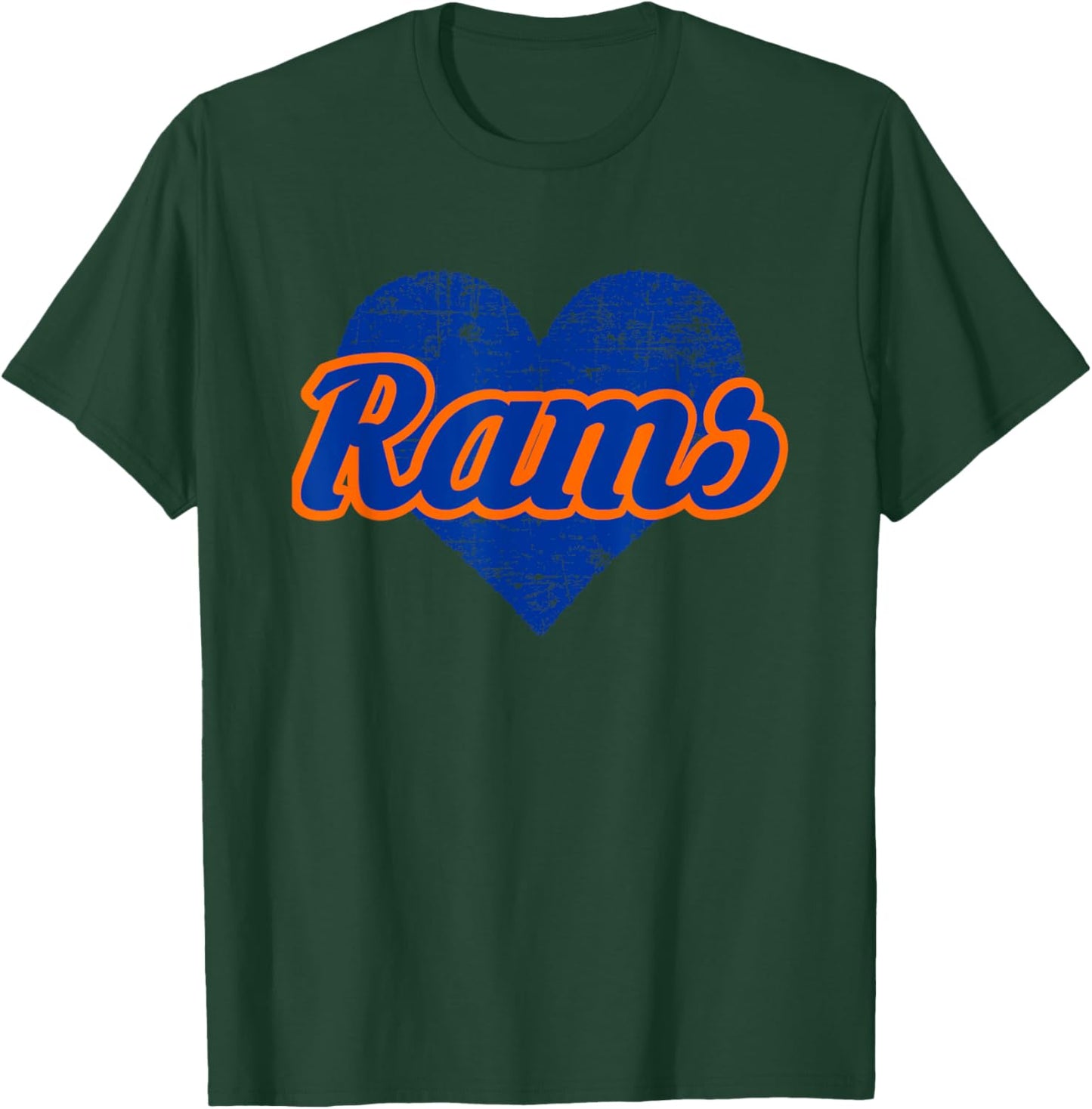 Starmount Rams Over Heart T-Shirt - T-Shirt | Forest