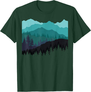 Timeless Mountain, Nature Trees and Forest T-Shirt - T-Shirt | Forest