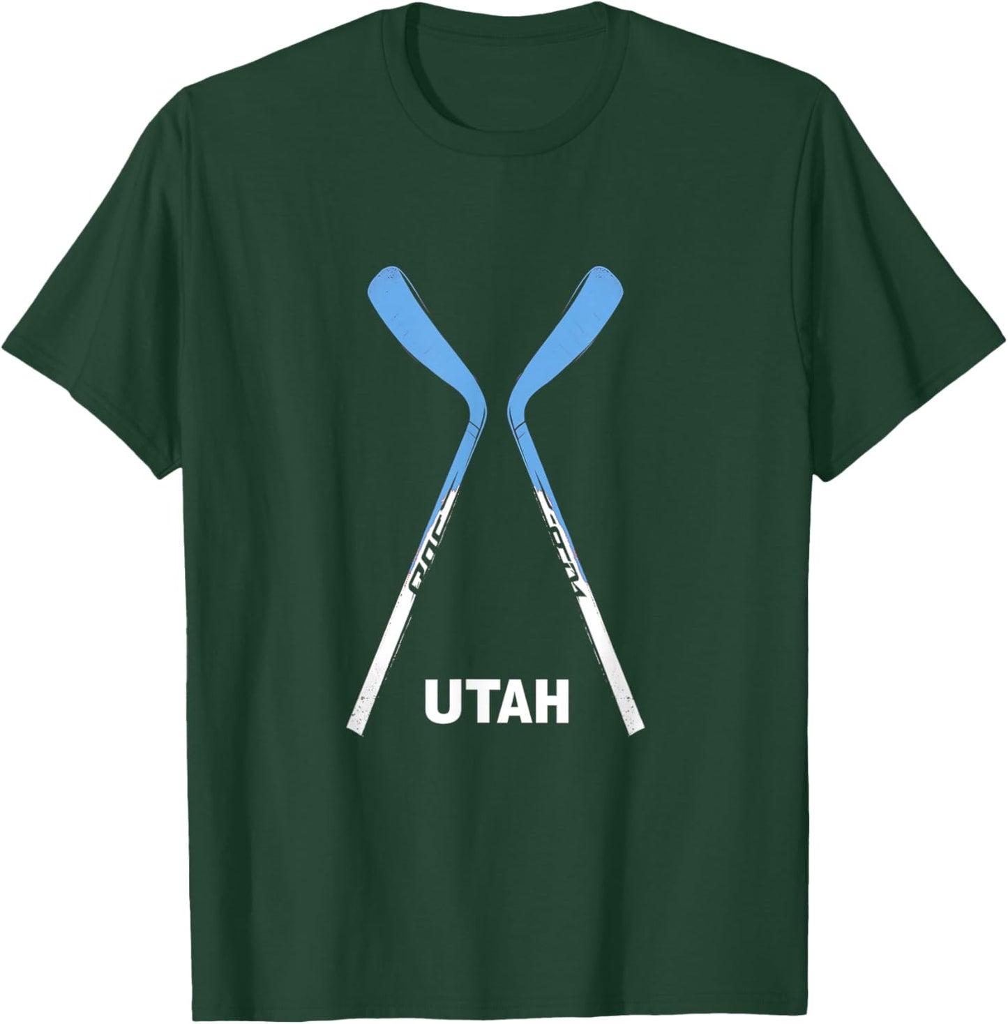 Utah Hockey Sticks T-Shirt - T-Shirt | Forest