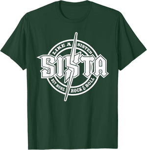 Hard Rock Sister - Sister Lightning Bolt T-Shirt - T-Shirt | Forest