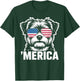 Patriotic USA American Flag 4th of July Morkie T-Shirt - T-Shirt | Forest