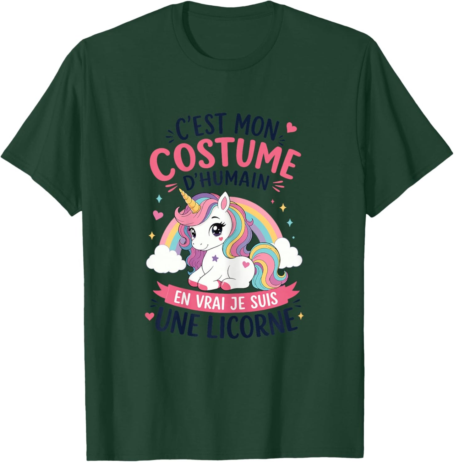Licorne Costume d'Humain en Vrai Je suis Une Licorne T-Shirt - T-Shirt | Forest