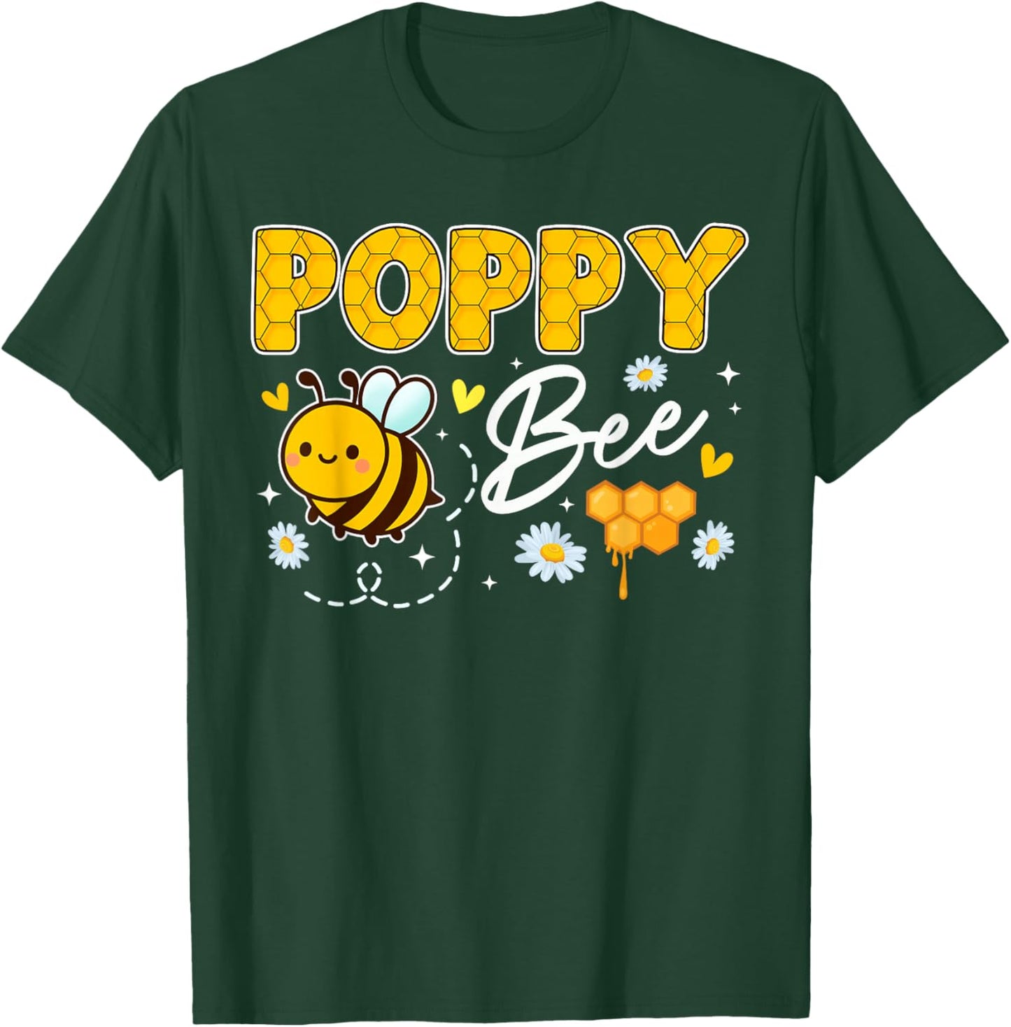 Poppy Bee Cute Beekeeping Birthday Party Matching Family T-Shirt - T-Shirt | Forest