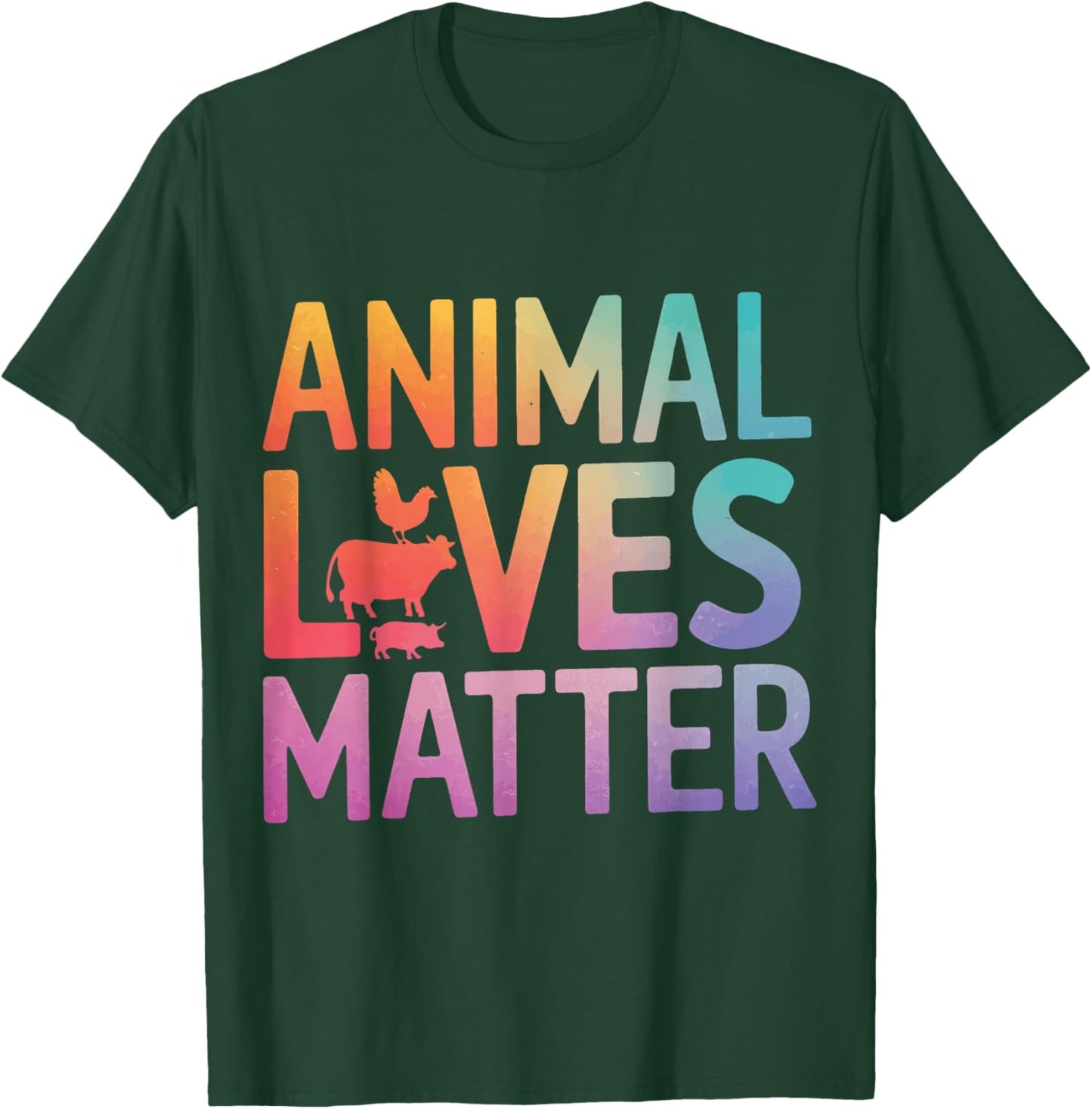 Vegetarian Animal Lives Matter T-Shirt - T-Shirt | Forest