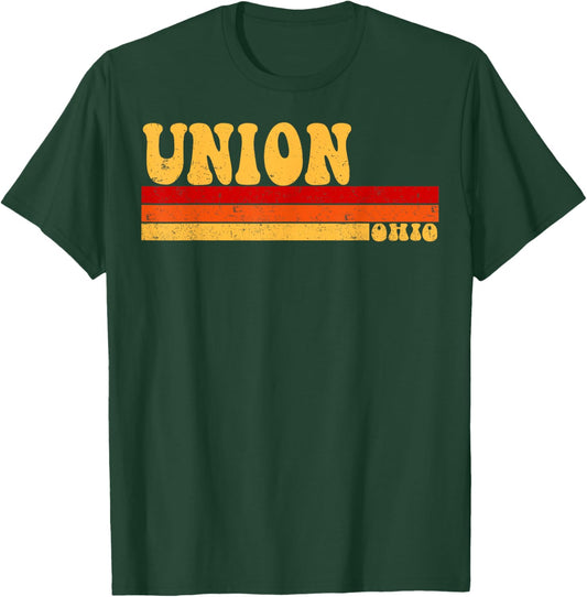 UNION Ohio City Vintage Roots Retro Design 70s 80s T-Shirt - T-Shirt | Forest
