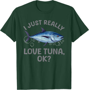 Cool Tuna Fishing Art Women Deep Sea Tuna Fishing T-Shirt - T-Shirt | Forest