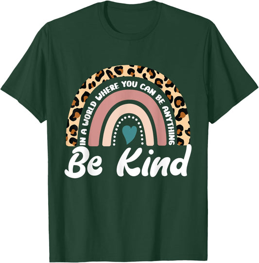 Be Kind Positive Quote Choose Kindness Men Women Kids T-Shirt - T-Shirt | Forest