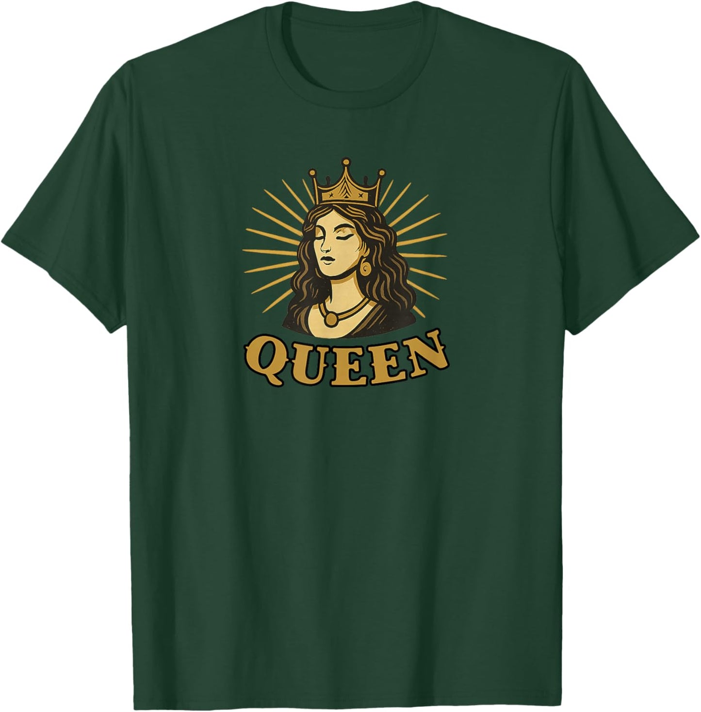 Queen with Beautiful Woman T-Shirt - T-Shirt | Forest