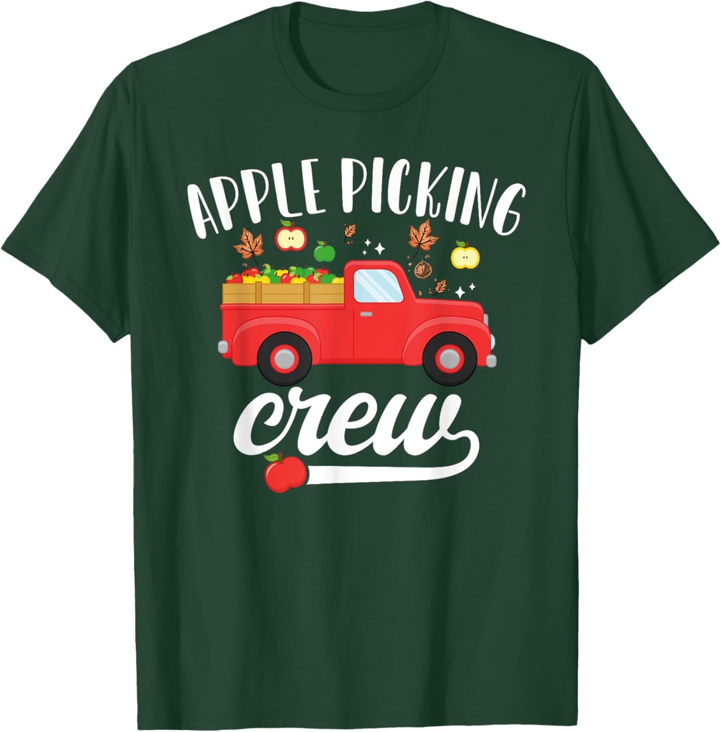 Apple Picking Crew Apple Picking Squad Cute Harvest Season T-Shirt - T-Shirt | Forest