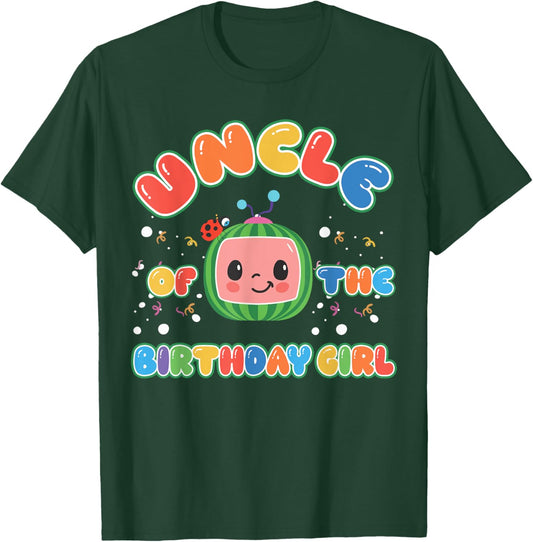 Uncle Of The Birthday Girl Melon Family Matching Funny T-Shirt - T-Shirt | Forest