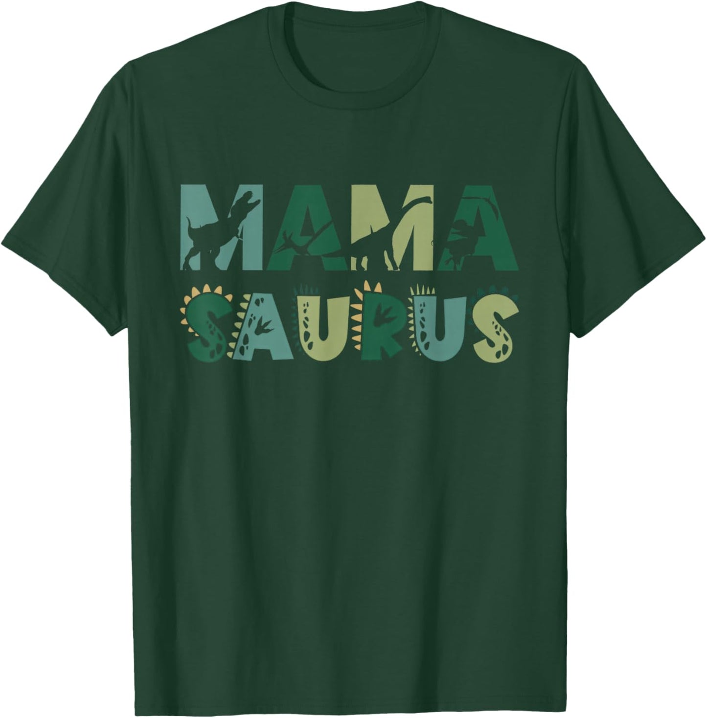 Mama Saurus Matching Family Birthday Dinosaur Men Women Kids T-Shirt - T-Shirt | Forest