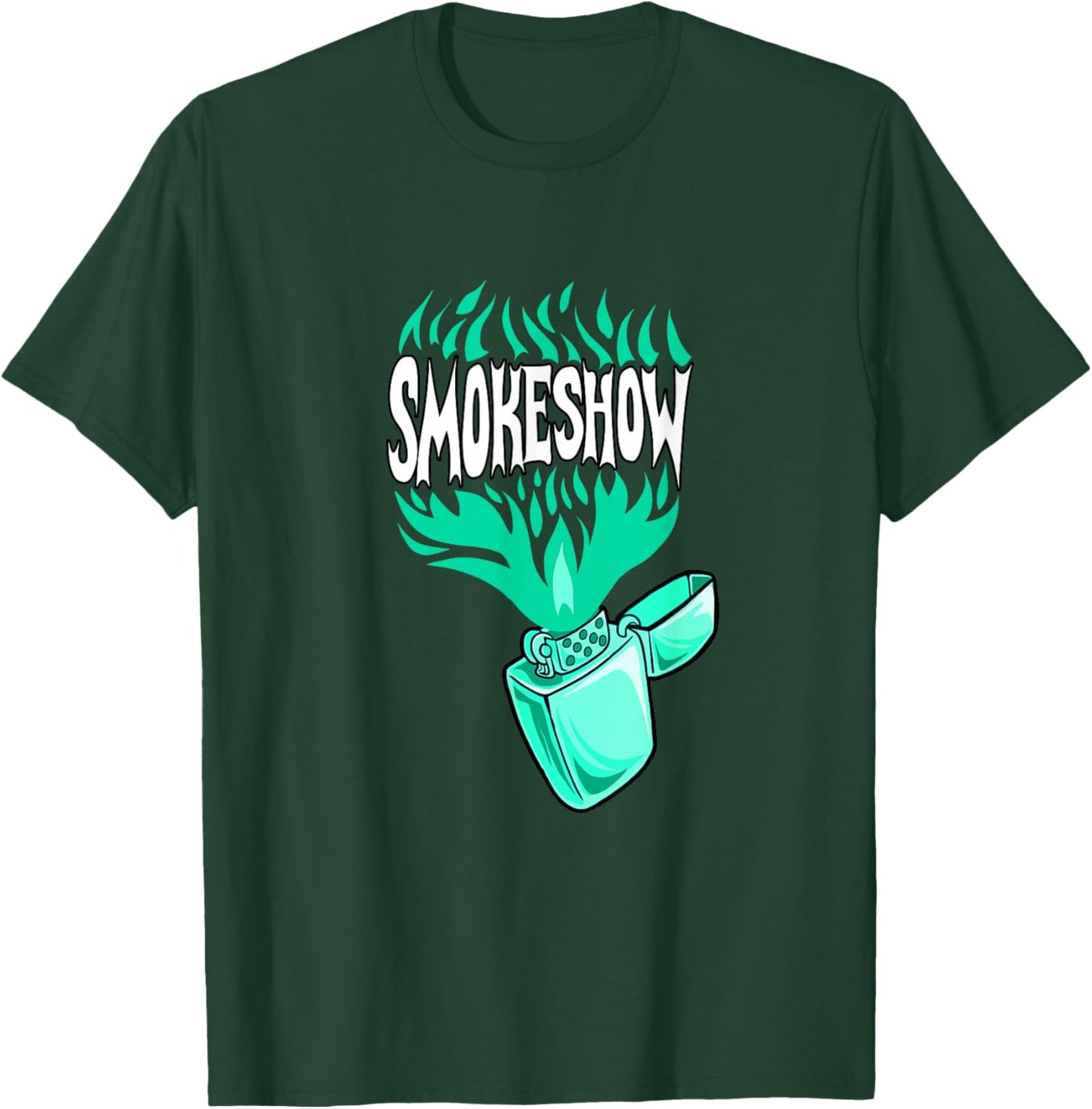 Light Teal Aqua Color Smoke Show Light Teal Aqua T-Shirt - T-Shirt | Forest