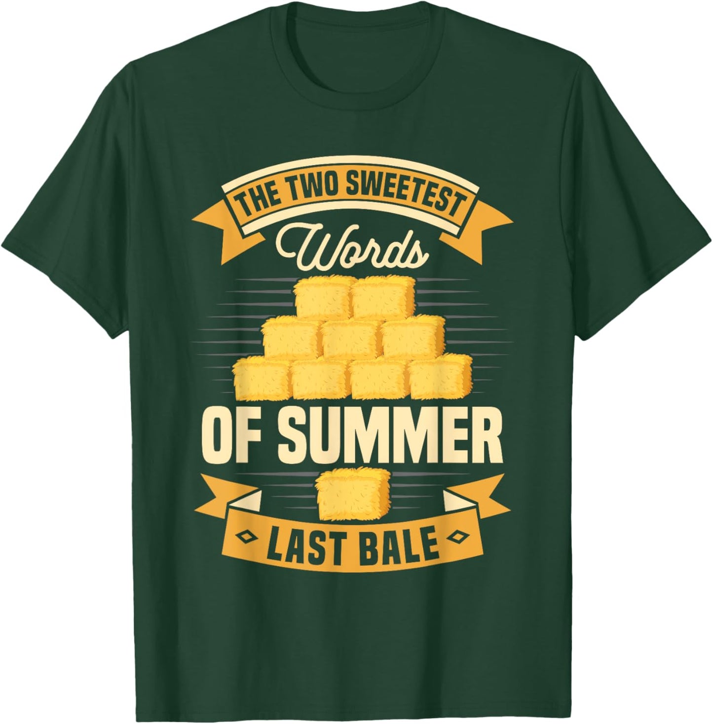 Hay Bale Farming Tractor Driver Hay Baling Hay Bale Farmer T-Shirt - T-Shirt | Forest