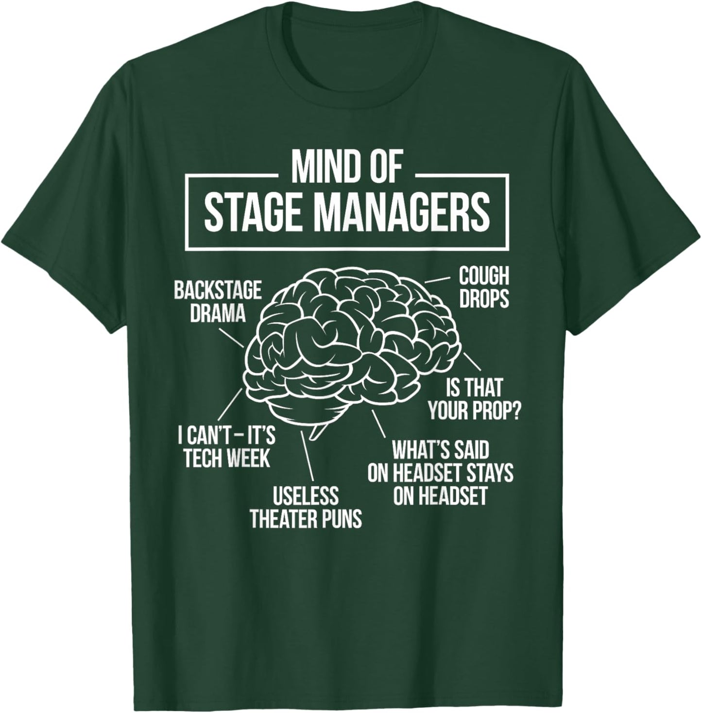 Funny Stage Manager T-Shirt - T-Shirt | Forest